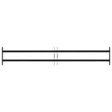 vidaXL Raam Beveiligingsgrill 176 x 30 cm Gegalvaniseerd staal