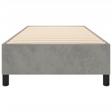 vidaXL Bedframe zonder matras 90x190 cm fluweel lichtgrijs