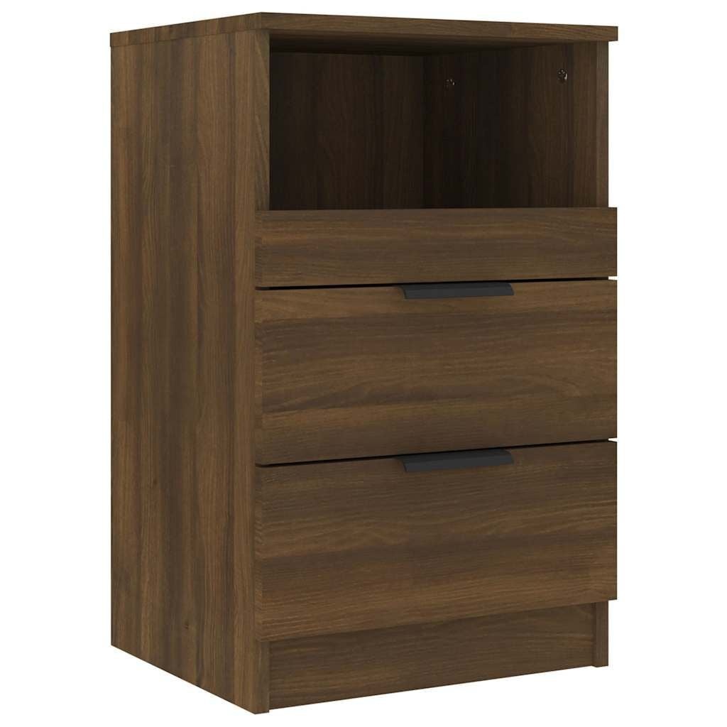 vidaXL Nachtkastje bewerkt hout bruin eikenkleur