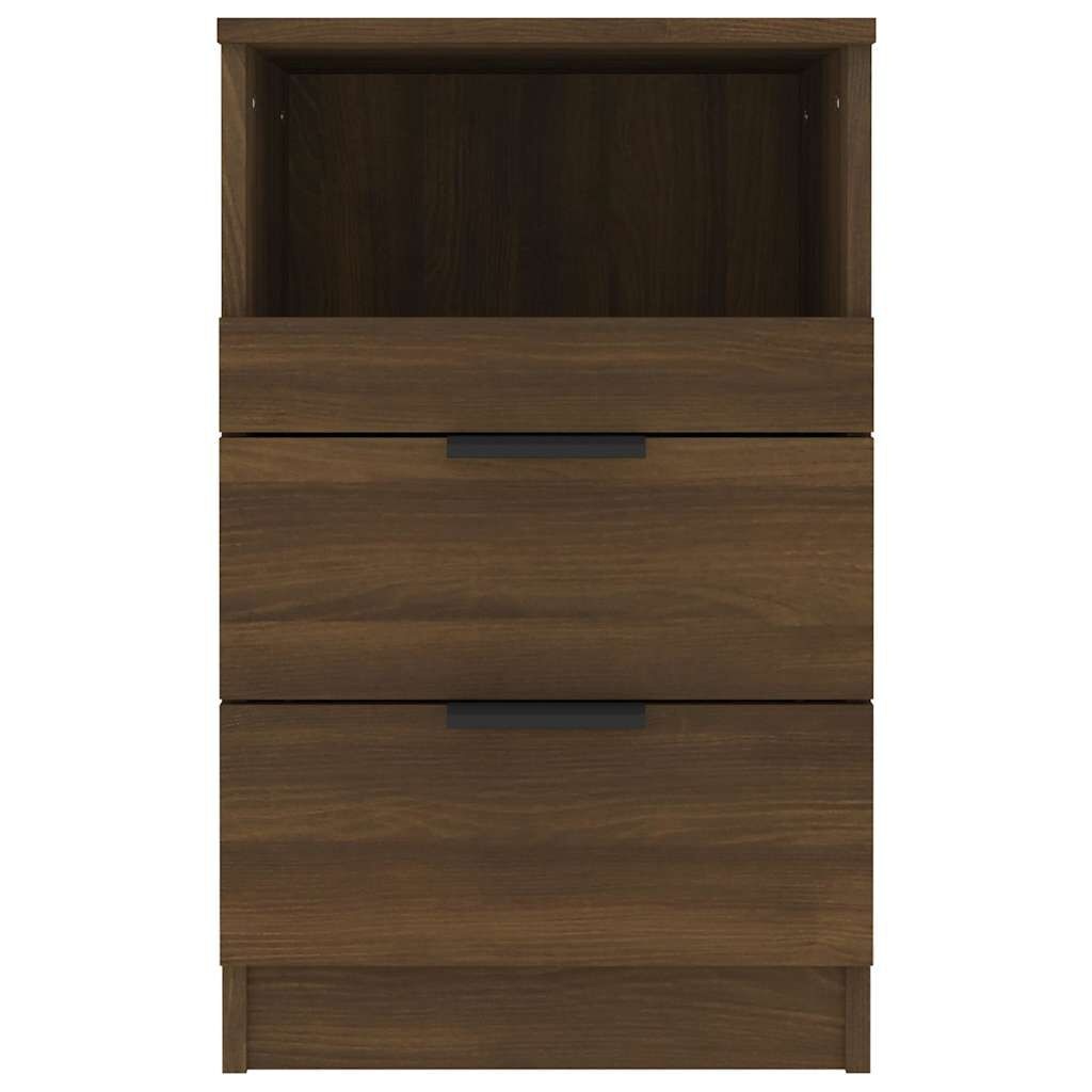 vidaXL Nachtkastje bewerkt hout bruin eikenkleur