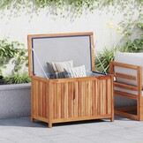 vidaXL Opbergbox 90x50x58 cm massief teakhout