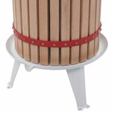 vidaXL Fruit- en wijnpers met stoffen zak 24 L eikenhout