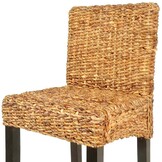 VidaXL Barkrukken Set van 2, Abaca & Mahoniehout - 35% Korting