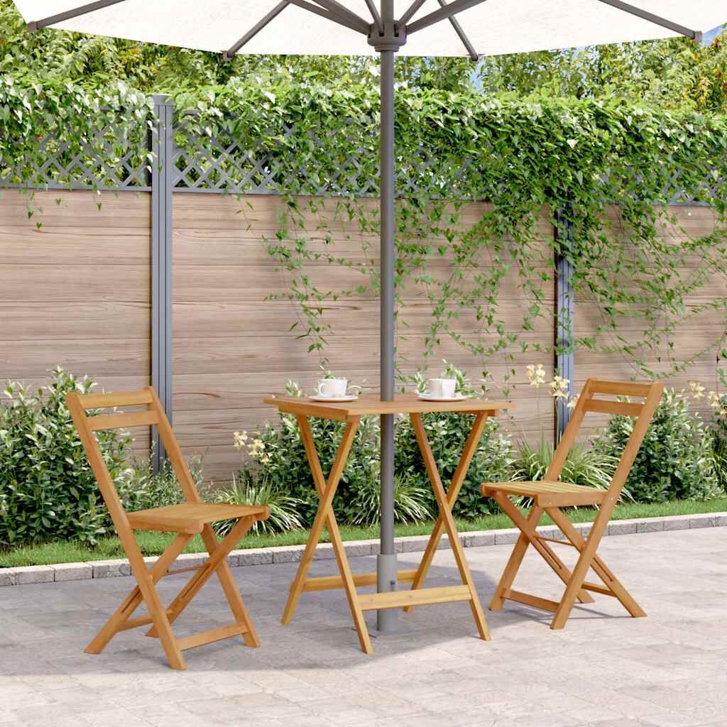 Inklapbare Tuintafel Acaciahout 60x60 cm - 34% Korting