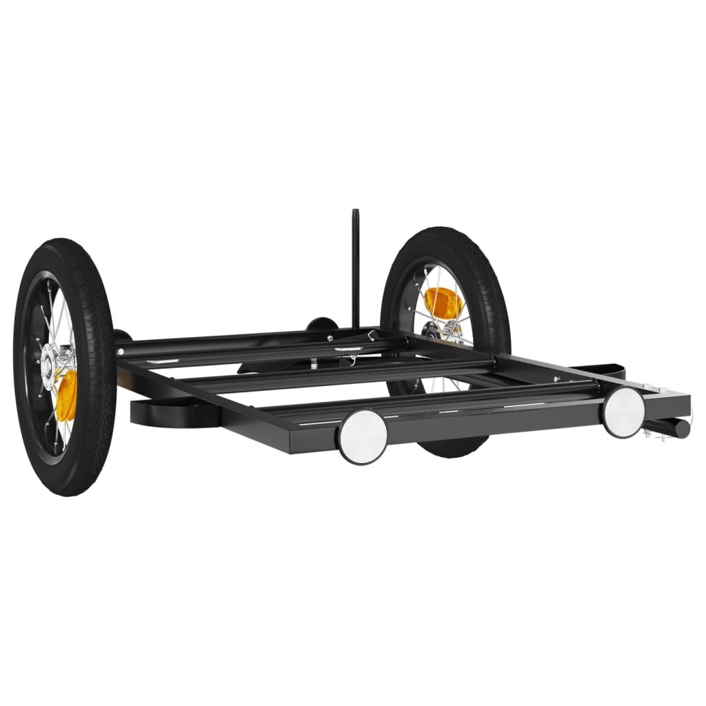 vidaXL Fietstrailer - 122cm Zwart - 34% Korting