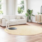 Hoogpolig vloerkleed NAVARRA 240x240 cm crèmekleurig - 34% korting
