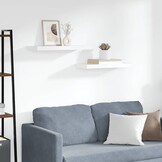 Zwevende Wandschappen MDF Wit (2 stuks) - 33% Korting!