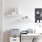 Zwevende Wandschappen MDF Wit (2 stuks) - 33% Korting!
