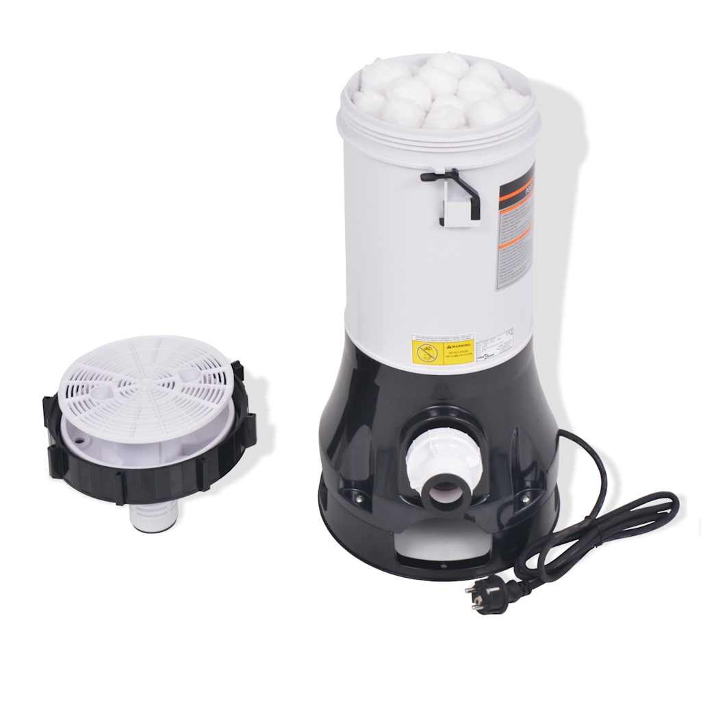 Zwembadfilterpomp VidaXL 185W met 550g Filterballen - 34% Korting!