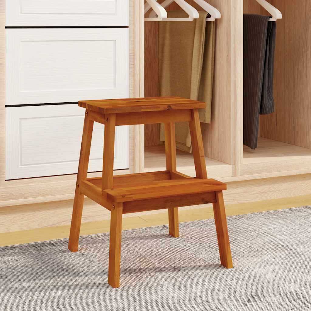 VidaXL Kruk 2-Staps Massief Acaciahout Hout S 52% Korting