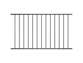 Zwart Hekpaneel 1,7x0,75m Gepoedercoat Staal - 33% Korting!