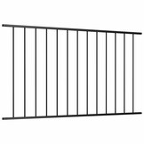 Zwart Hekpaneel 1,7x0,75m Gepoedercoat Staal - 33% Korting!