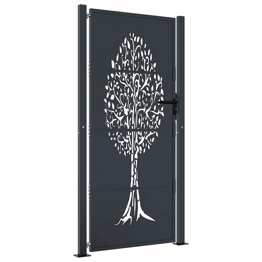 VidaXL Tuinpoort Staal 105x180cm Antraciet - 55% Korting