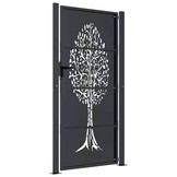 VidaXL Tuinpoort Staal 105x180cm Antraciet - 55% Korting