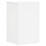 Plantenstandaards 2 stuks Wit Bewerkt Hout 50x30x30 cm - 53% Korting