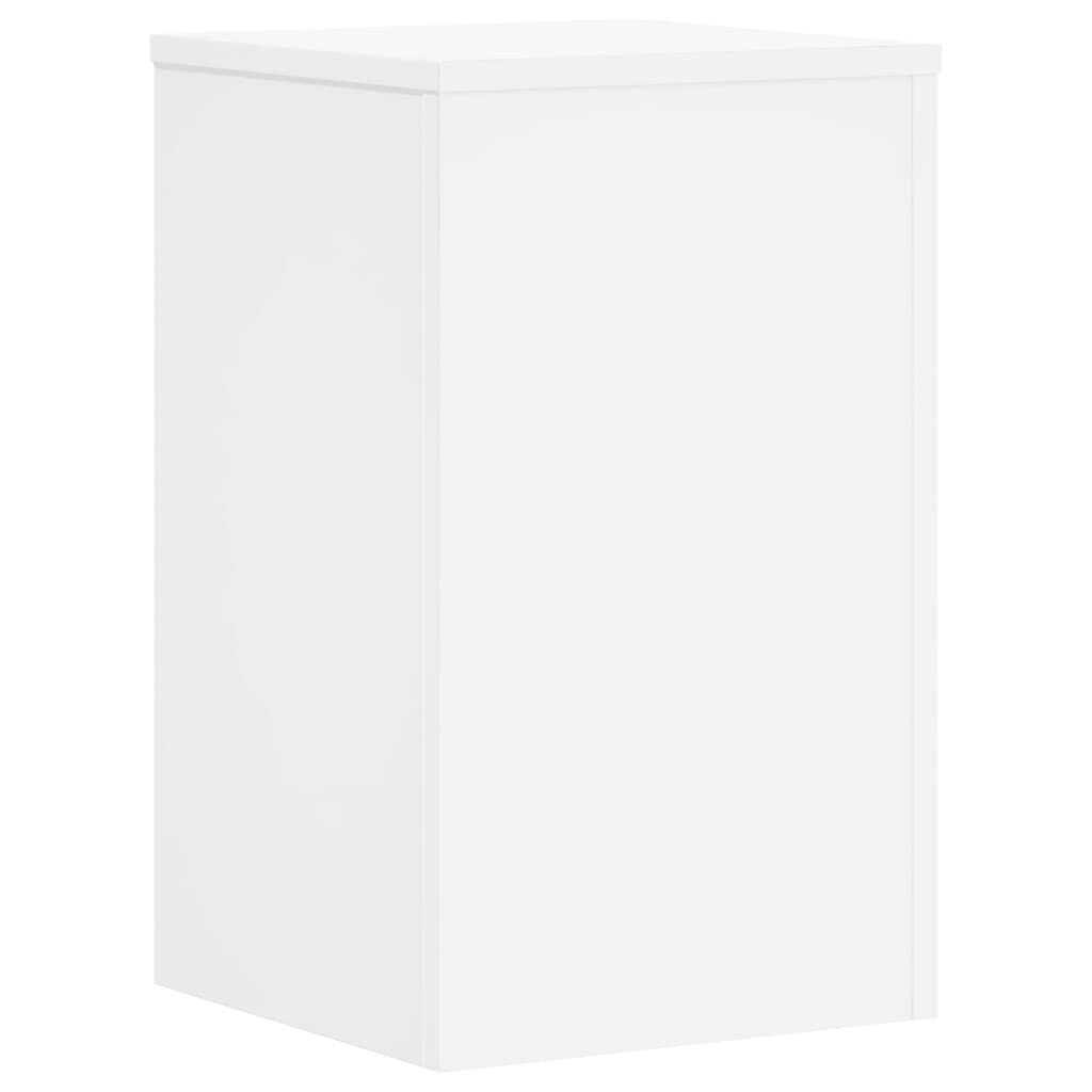 Plantenstandaards 2 stuks Wit Bewerkt Hout 50x30x30 cm - 53% Korting