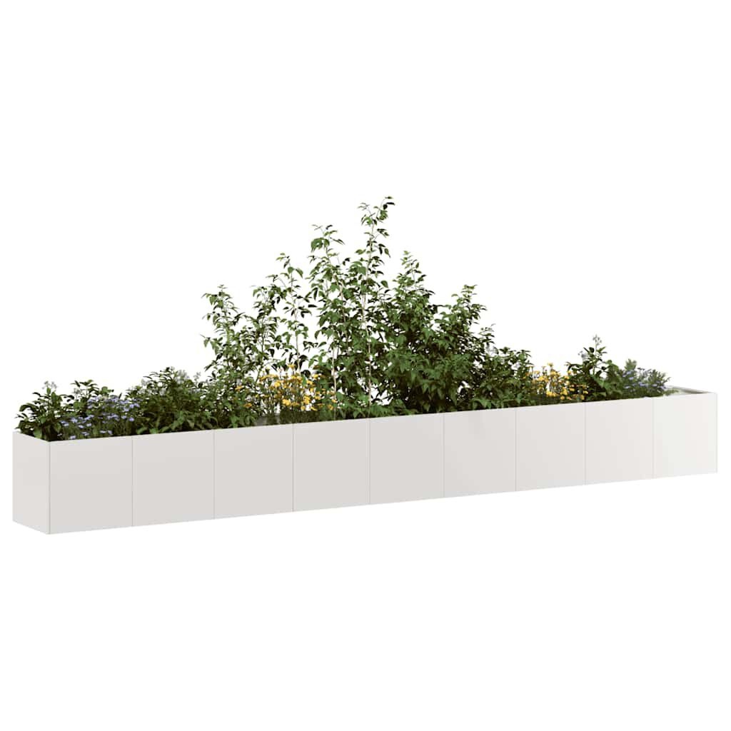 Roestvrijstalen plantenbak 360x40x40cm - 55% Korting