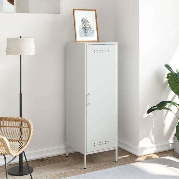Hoge Kast Staal Wit 36x39x113 cm - 34% Korting