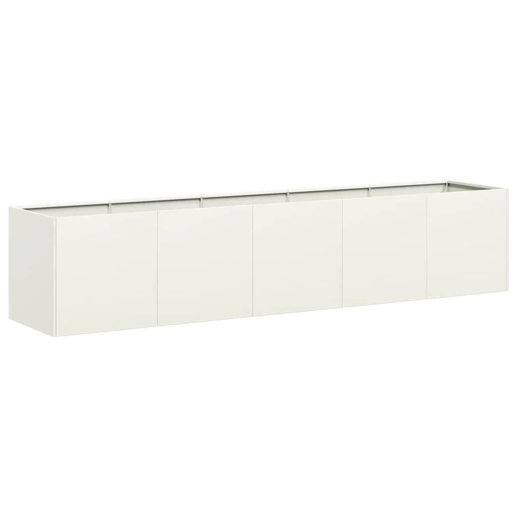 Plantenbak Staal Wit 40x40x40 cm - 29% Korting