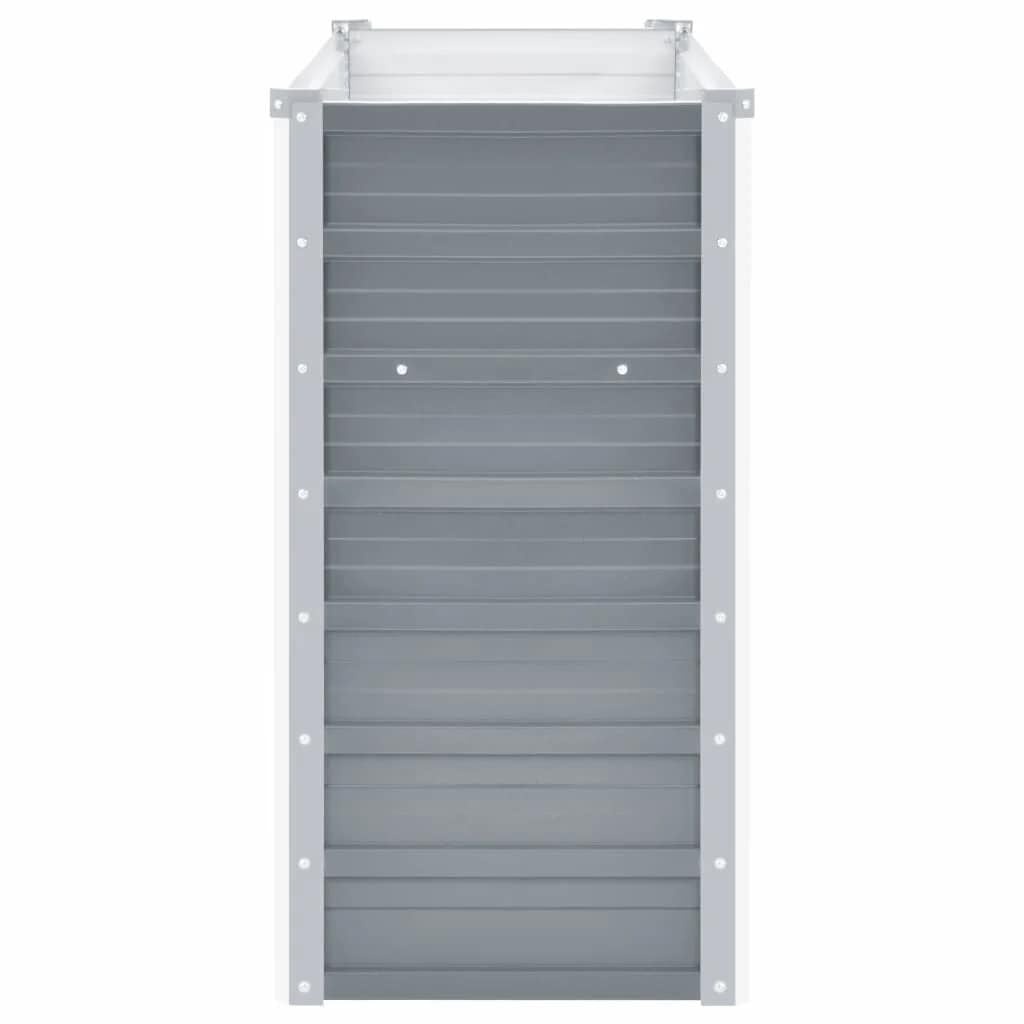 Verhoogde Plantenbak van Staal - 160x40x77 cm Grijs - 34% Korting!
