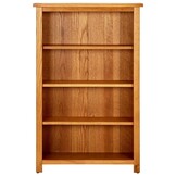 Boekenkast Massief Eikenhout - 4 Schappen - 70x22x110 cm - 35% Korting