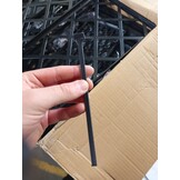 Plantenbak met latwerk Zwart 120cm - 54% Korting