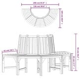 Boombank Eucalyptushout Ø208 cm - 30% Korting