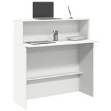 Receptiebalie Wit Bewerkt Hout - 34% Korting