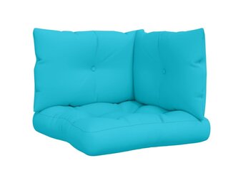 VidaXL Palletkussens Set 3x Oxford Stof Turquoise - 53% Korting