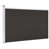 vidaXL Schuttingpaneel 175x105 cm Zwart - 35% Korting