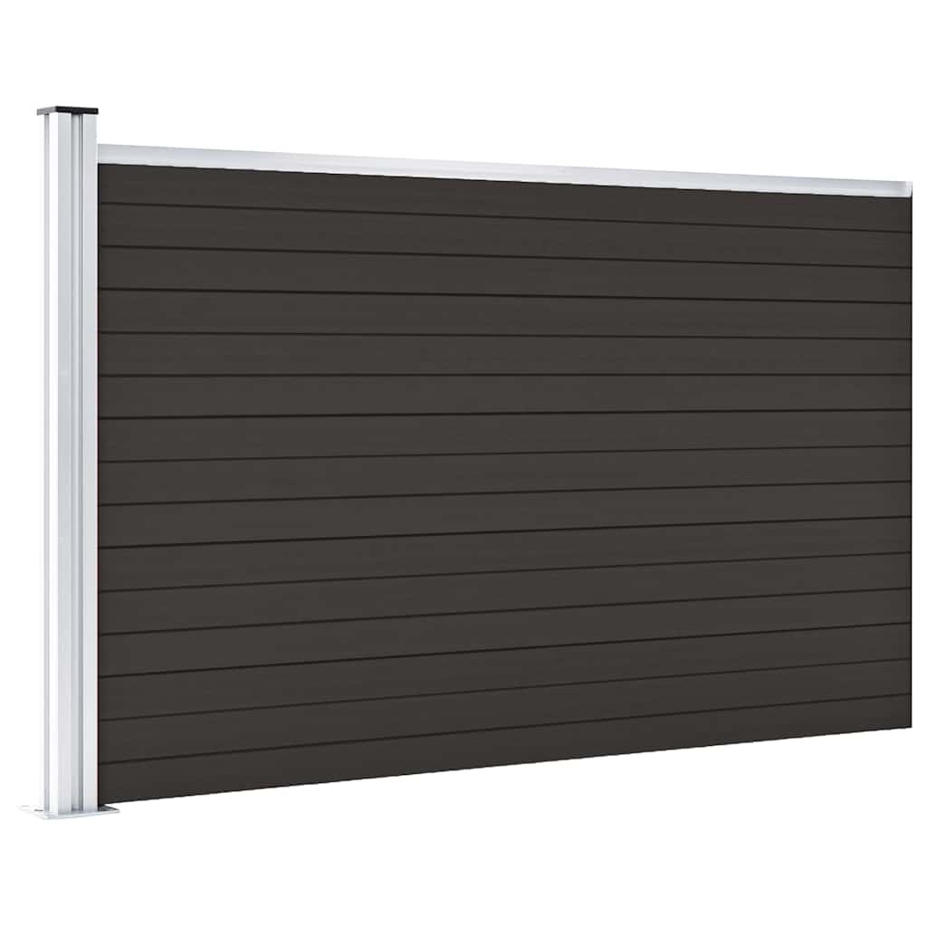 vidaXL Schuttingpaneel 175x105 cm Zwart - 35% Korting