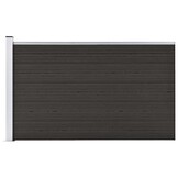 vidaXL Schuttingpaneel 175x105 cm Zwart - 35% Korting
