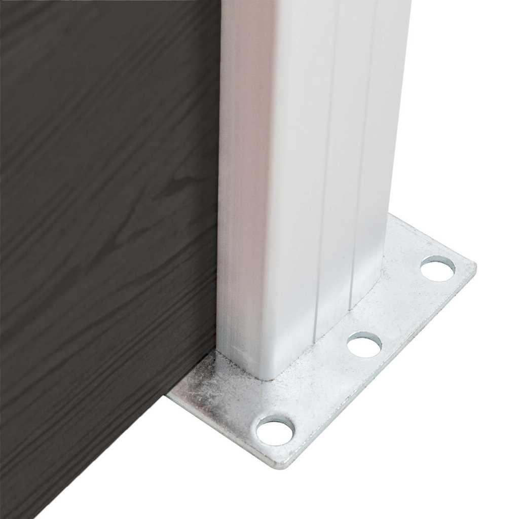 vidaXL Schuttingpaneel 175x105 cm Zwart - 35% Korting
