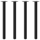 vidaXL Console Tafelpoten Staal Zwart 4 st 72-74 cm - 33% Korting