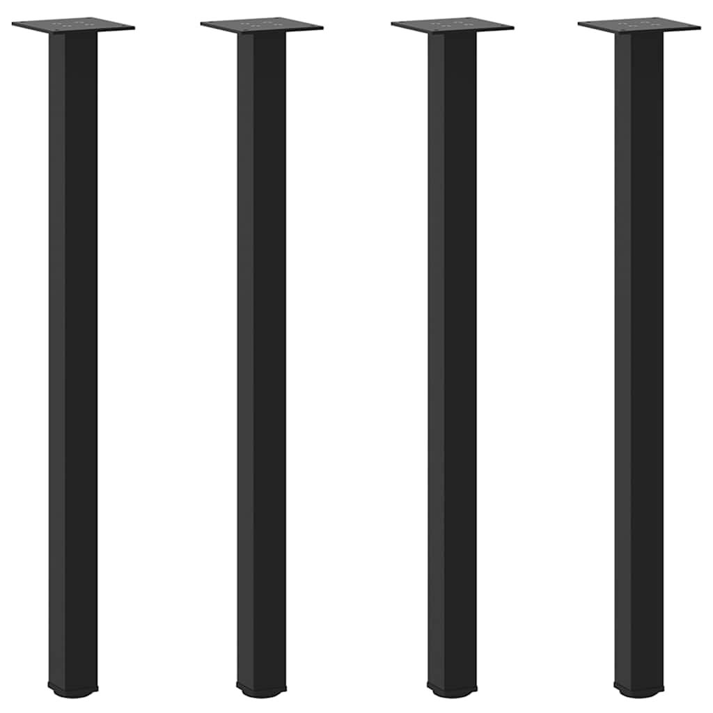 vidaXL Console Tafelpoten Staal Zwart 4 st 72-74 cm - 33% Korting