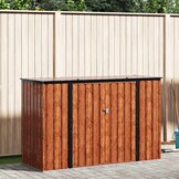 Bruine Stalen Tuinopbergbox 214x82x132 cm - 55% Korting