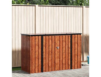 Bruine Stalen Tuinopbergbox 214x82x132 cm - 55% Korting