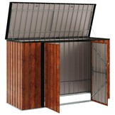 Bruine Stalen Tuinopbergbox 214x82x132 cm - 55% Korting