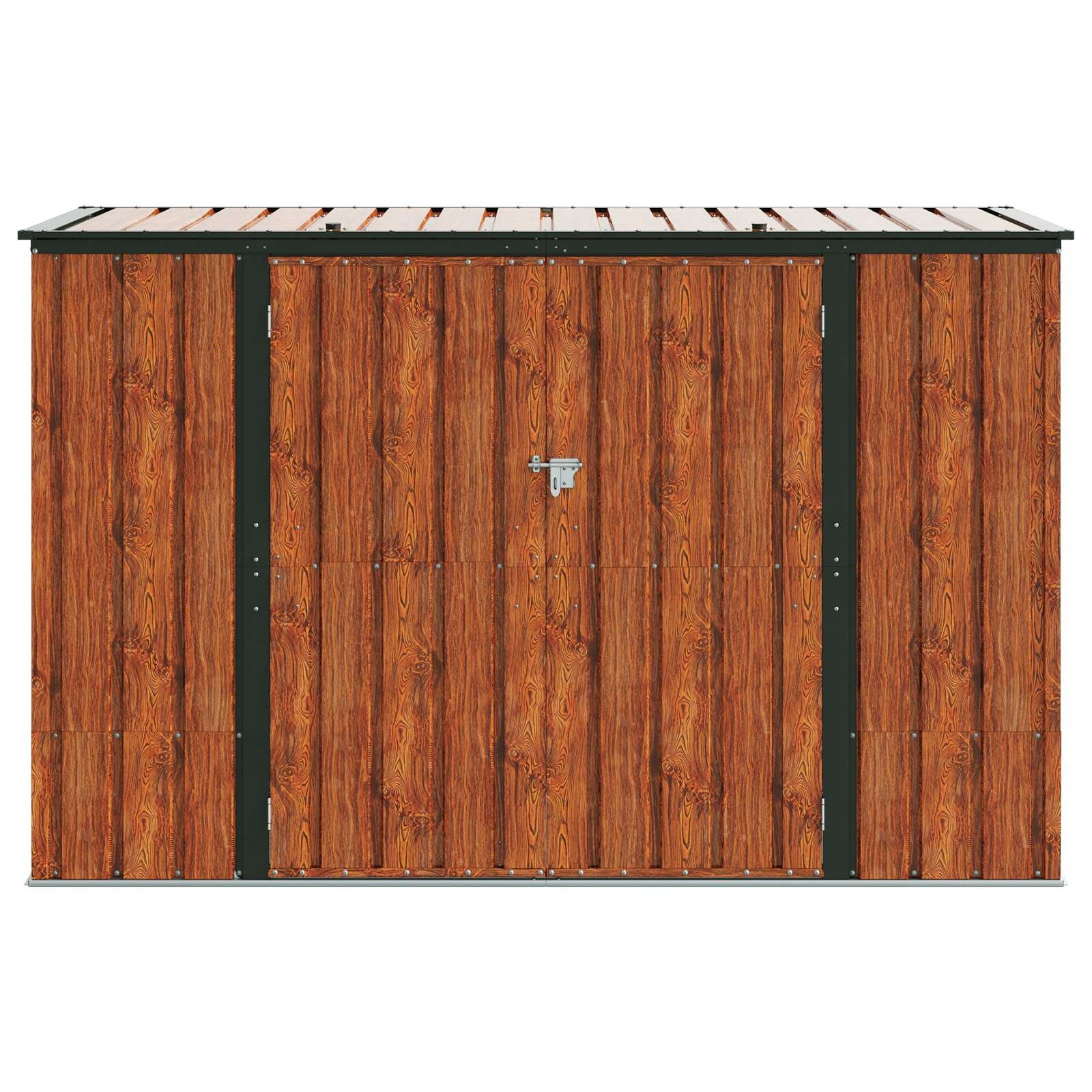 Bruine Stalen Tuinopbergbox 214x82x132 cm - 55% Korting