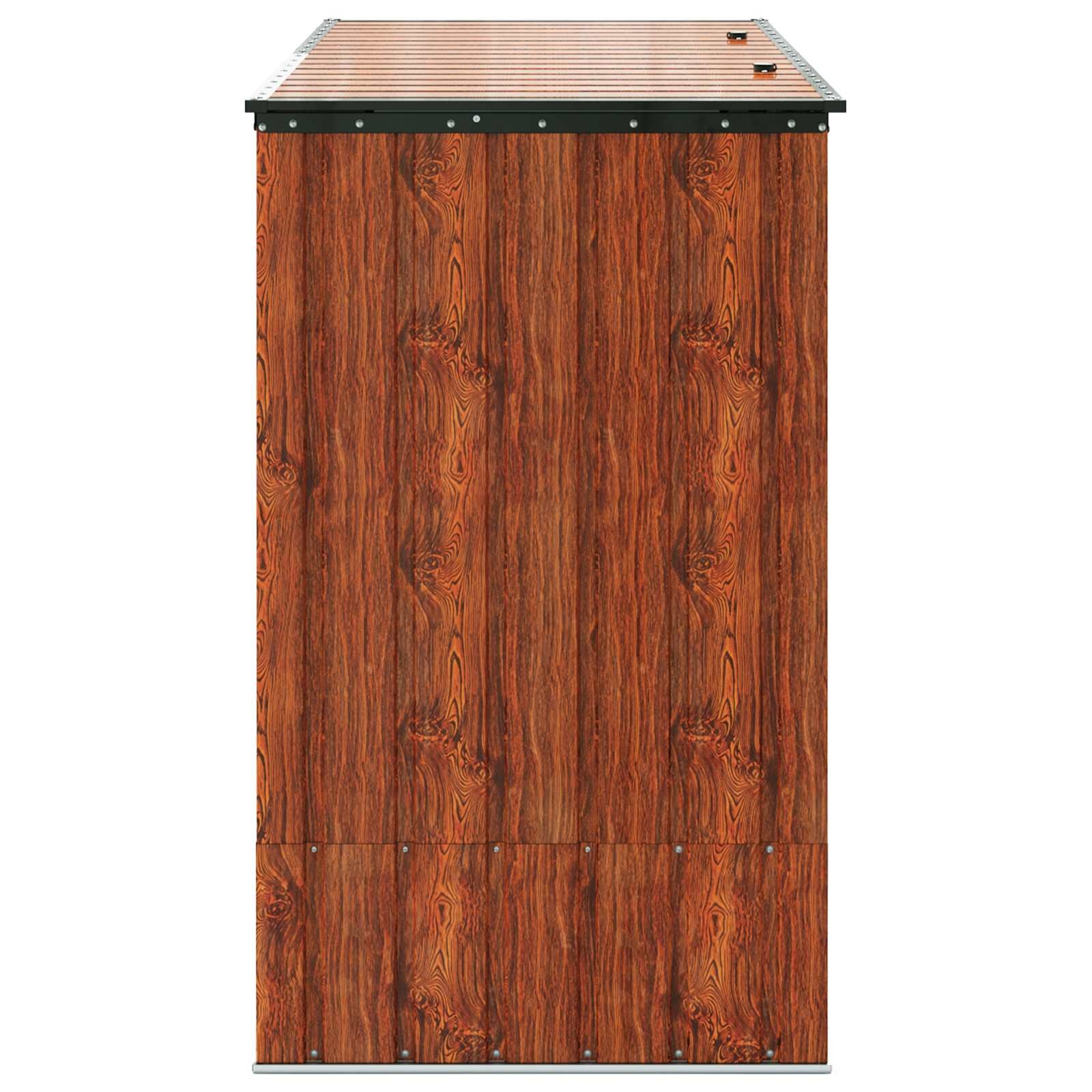 Bruine Stalen Tuinopbergbox 214x82x132 cm - 55% Korting