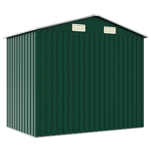 Groene Tuinschuur van Staal - 205x129x183 cm - 55% Korting
