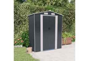 vidaXL Tuinschuur Gegalvaniseerd Staal Antraciet - 192x108x223 cm (35% korting)