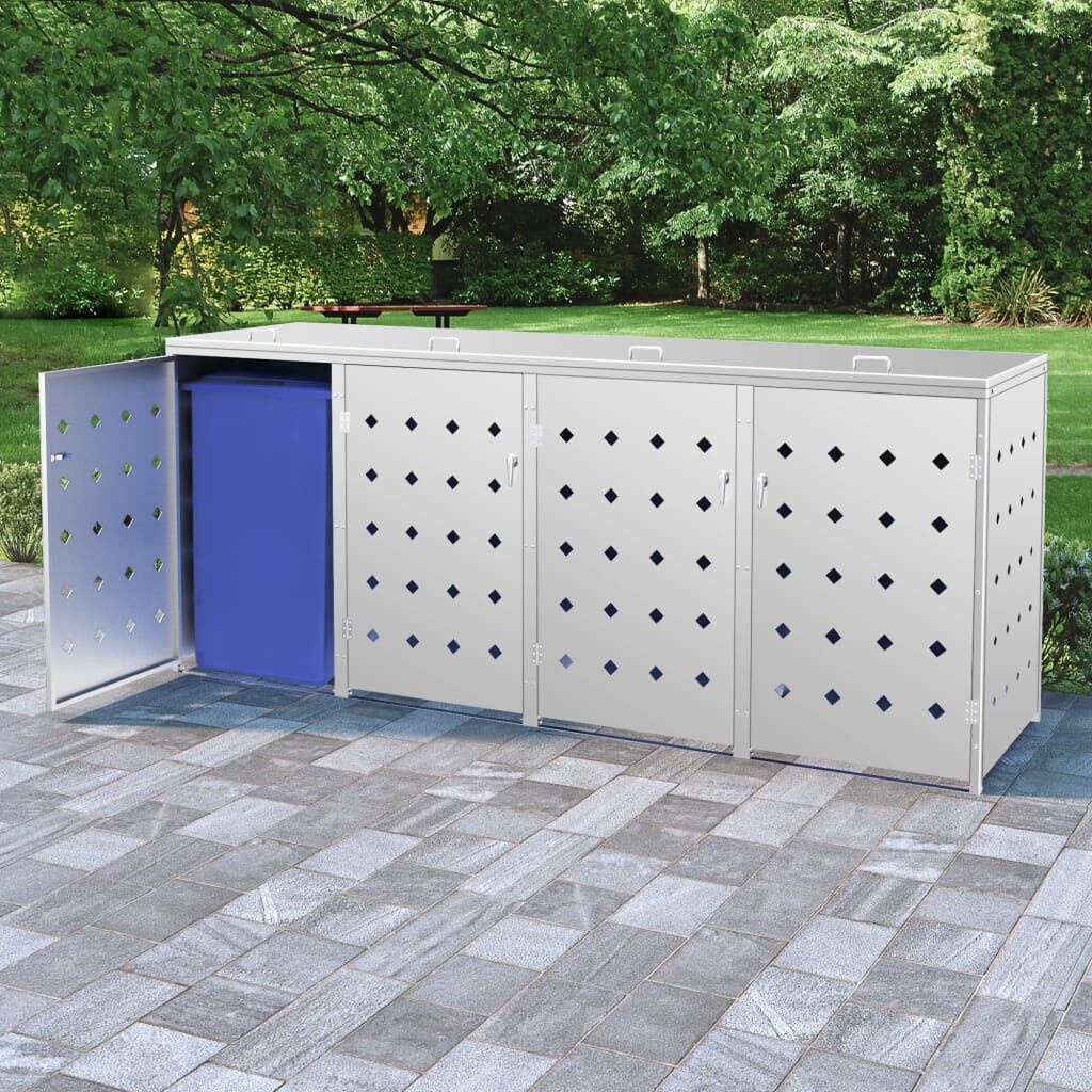 Containerberging Roestvrij Staal - Ruimte voor 4x 240L Bakken - 35% Korting!
