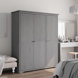 VidaXL Kledingkast BODO Grenenhout Grijs - 35% Korting
