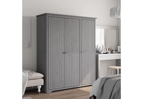 VidaXL Kledingkast BODO Grenenhout Grijs - 35% Korting