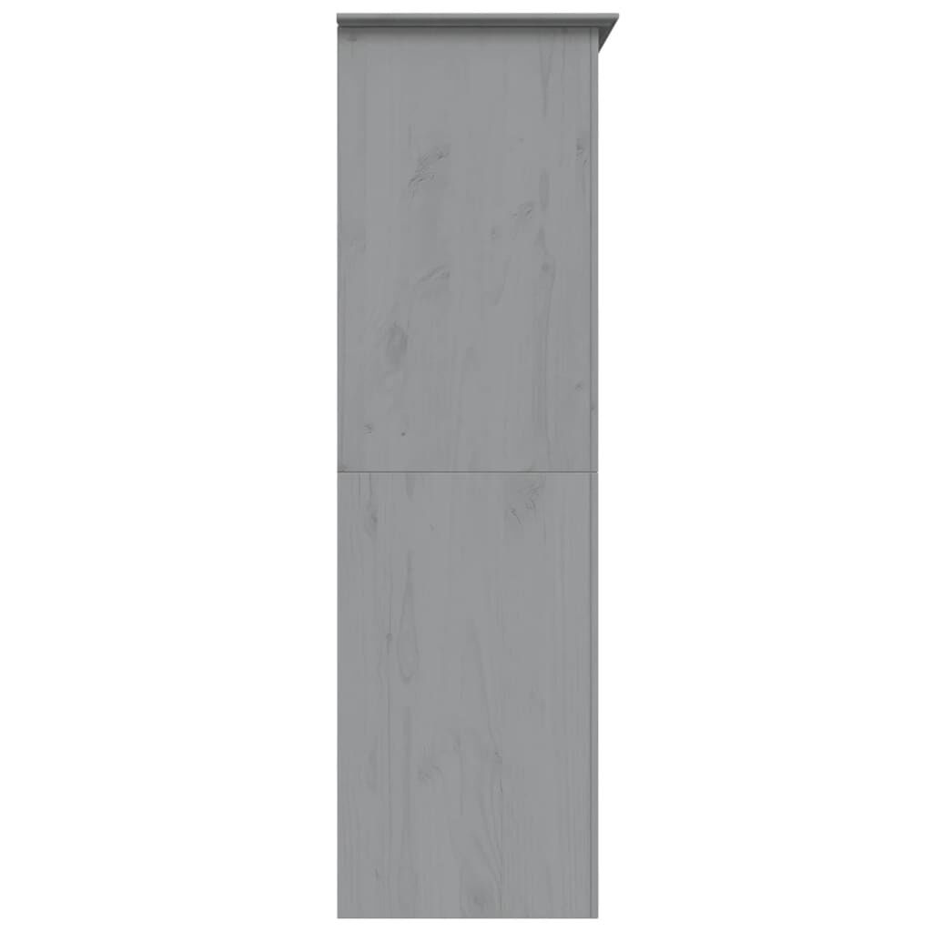 VidaXL Kledingkast BODO Grenenhout Grijs - 35% Korting