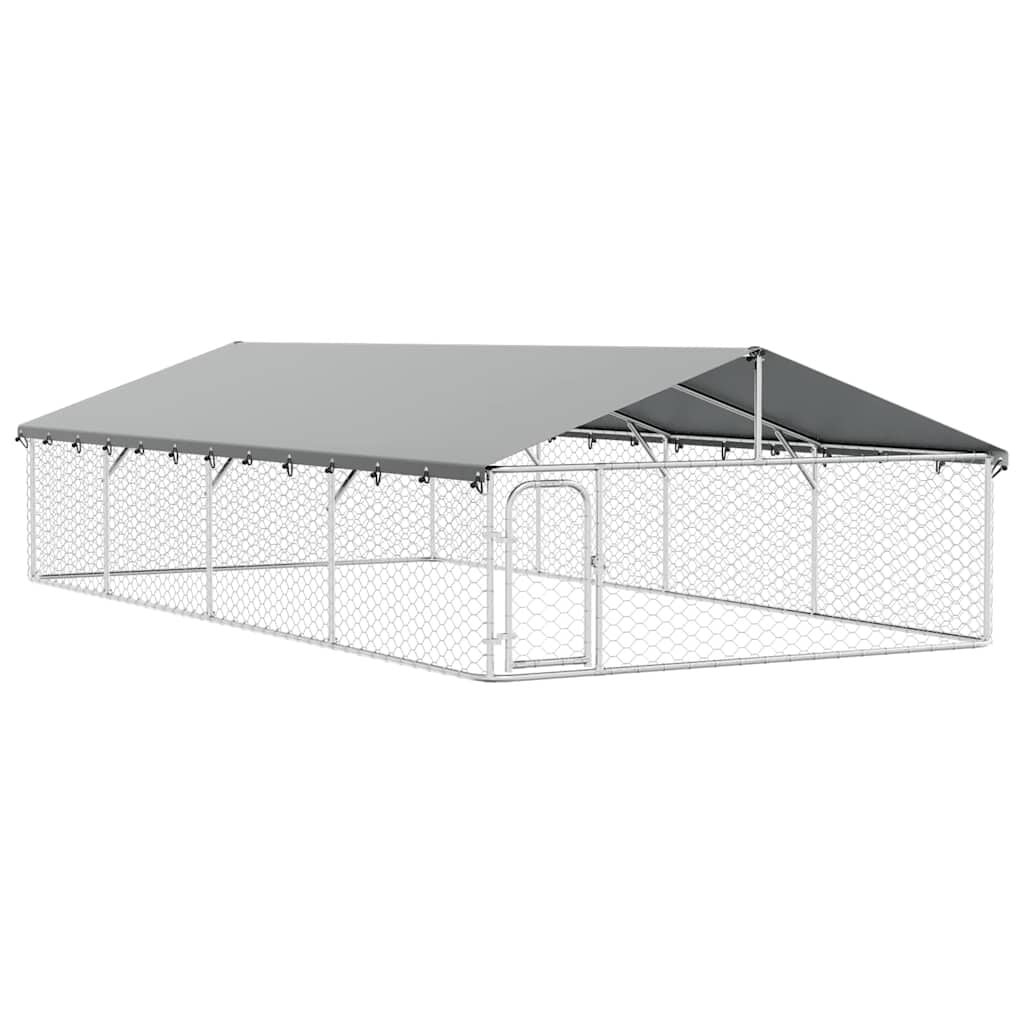 Ruime Hondenkennel Buiten met Dak - 600x300x150 cm - 35% Korting