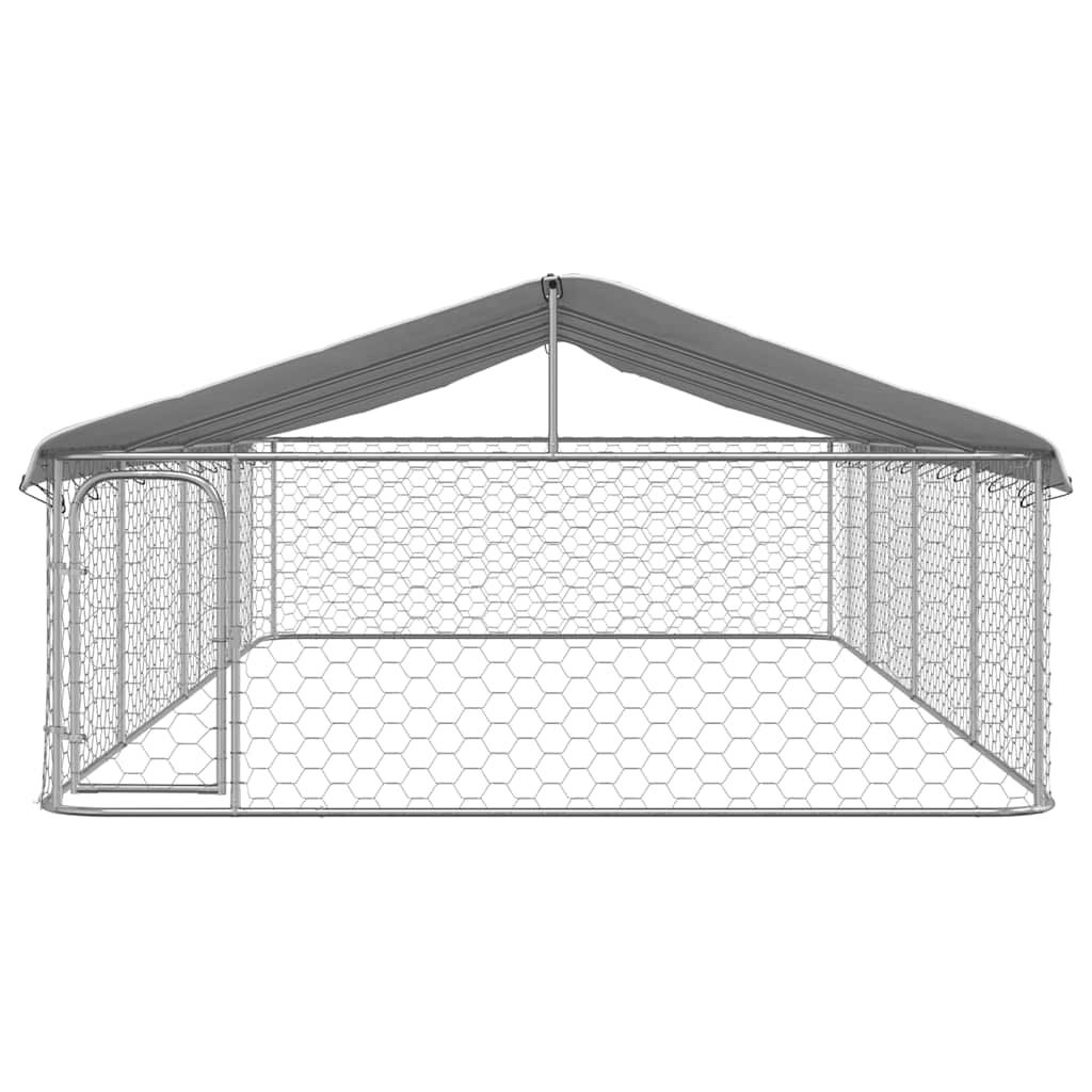 Ruime Hondenkennel Buiten met Dak - 600x300x150 cm - 35% Korting