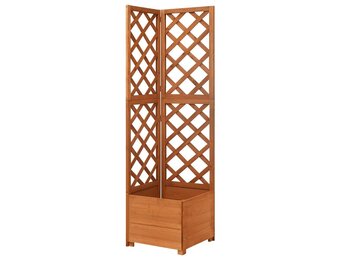 vidaXL Latwerkplantenbak hoekmodel 40x40x150 cm massief vurenhout