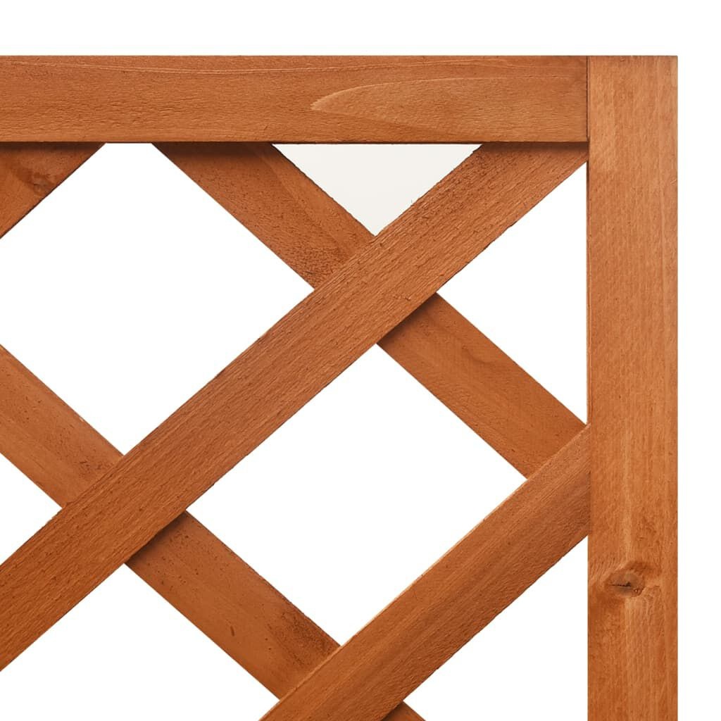 vidaXL Latwerkplantenbak hoekmodel 40x40x150 cm massief vurenhout